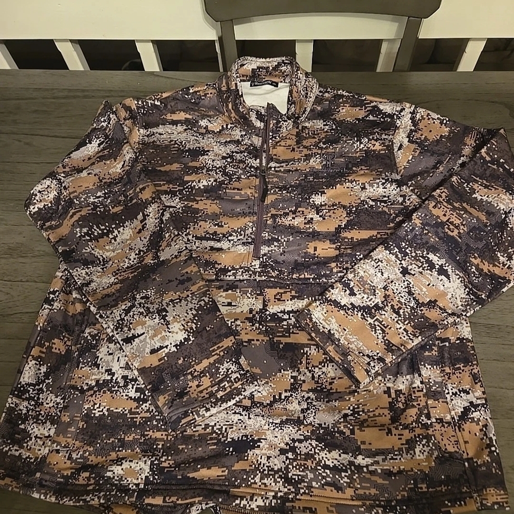 Men's Camouflage Zip-Up Sweater